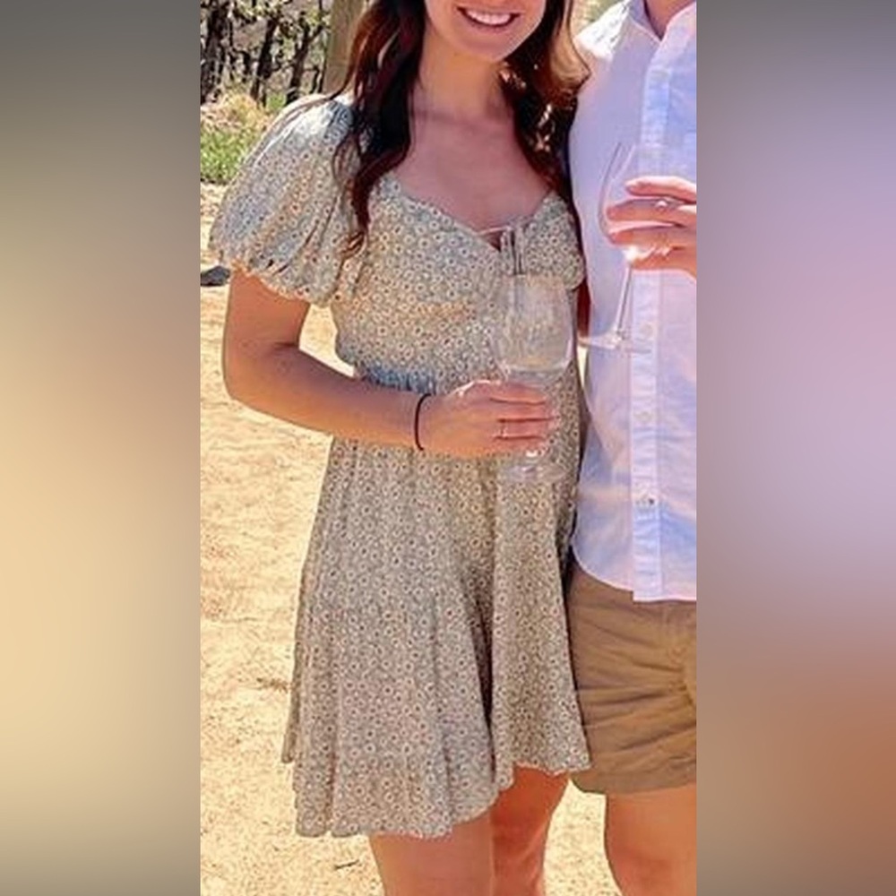 Floral Puff Sleeve Dress